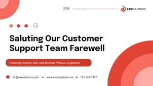 Free  Template: Professional Farewell Colleague Company Presentation