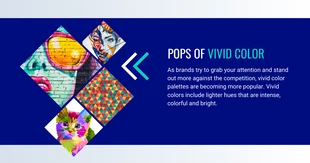 premium  Template: Graphic Design Trends Vivid Color Facebook Post