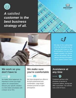 Free  Template: Legal Services Business Flyer Template