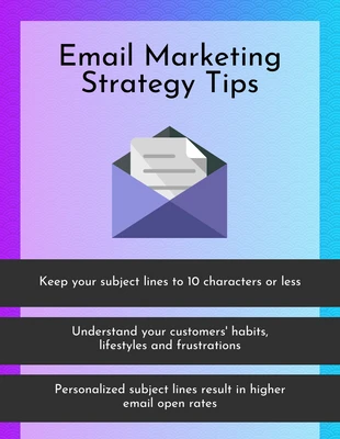 premium  Template: Email Marketing Strategy Pinterest Post