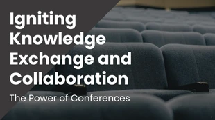 Free  Template: Knowledge Exchange Conference Presentation Template