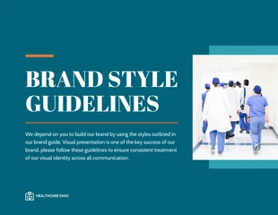 Free  Template: Healthcare Brand Style Guidelines eBook Template