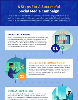 Free  Template: Successful Social Media Campaign Infographic Template