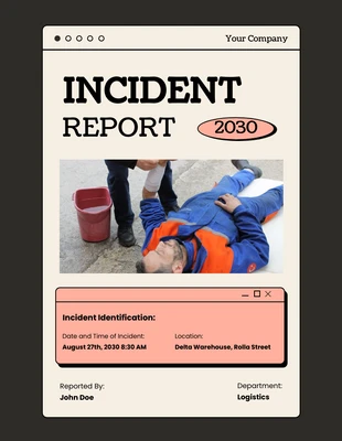 Free  Template: Tab Incident Report Template