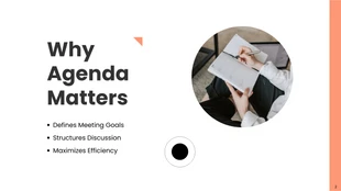 Minimalist Peach Agenda Planning Presentation - Page 2