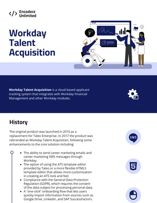 business accessible Template: Workday Talent Acquisition Infographic Template