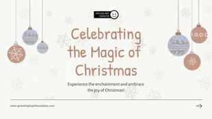 Free  Template: Cream and Soft Brown Christmas Presentation