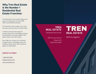 premium  Template: Bold Real Estate Tri Fold Brochure Template