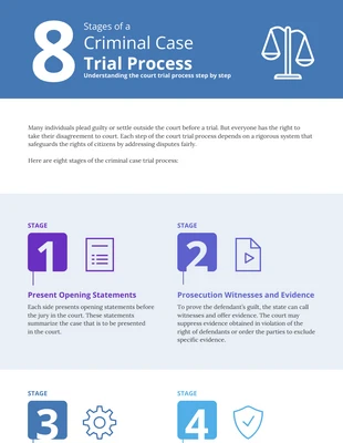 premium  Template: Criminal Case Trial Process Infographic Template