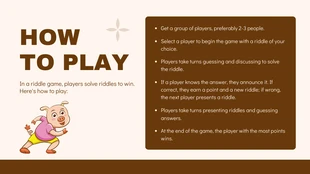 Brown Modern Minimalist Playful Riddle Game Presentation - Page 2