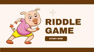 Free  Template: Riddle Game Presentation Template