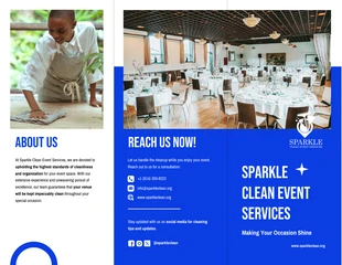 Free interactive Template: Special Event Cleanup Services Brochure Template