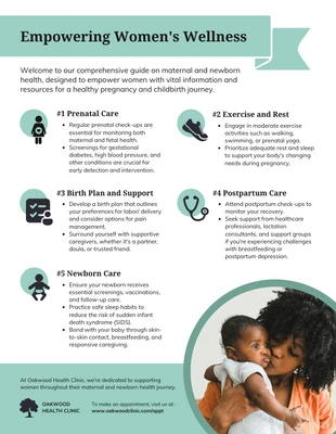 business  Template: Maternal and Newborn Health Women's Infographic Template