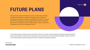 Purple And Yellow Geometric Company Presentation - Page 5