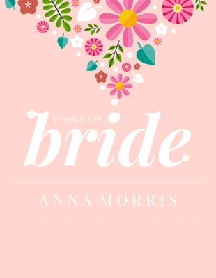 premium  Template: Bridal Shower Invitation