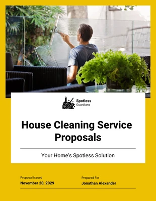 premium  Template: House Cleaning Service Proposal Template