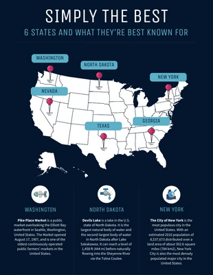 premium  Template: Best of the State Geographic Infographic Template