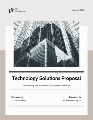 Free  Template: Simple Vendor Proposal Template