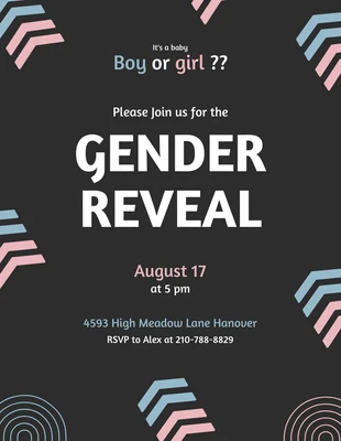 Free  Template: Black Gender Poster Simple