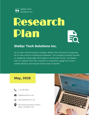 Free  Template: Research Plan Template