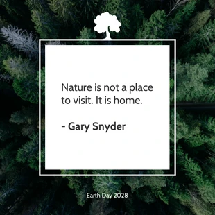 Free  Template: Earth Day Quote Instagram Post