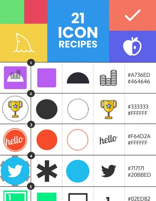 Free  Template: Icon Recipes