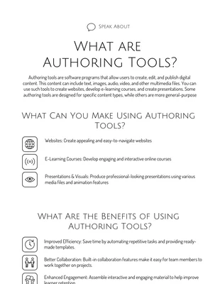 Free  Template: Free Authoring Tools Infographic Template