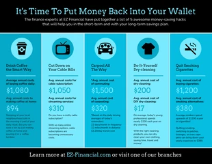 premium  Template: Save Money Informational Pamphlet Template