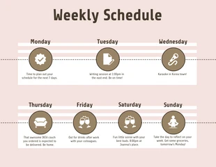 premium  Template: Weekly Timeline Infographic Template