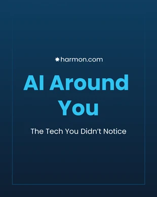 Free  Template: AI Applications Social Media Carousel Template