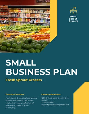 Free  Template: Mini Grocery Store Small Business Plan Template