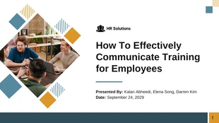 premium  Template: Communication Training For Employees Presentation Template