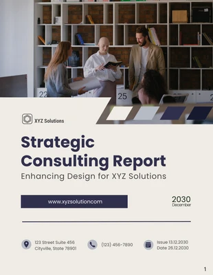 Free  Template: Strategic Consulting Report Template