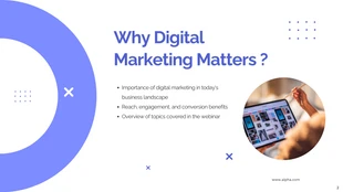 Minimalist Purple Digital Marketing Webinar Presentation - Page 2