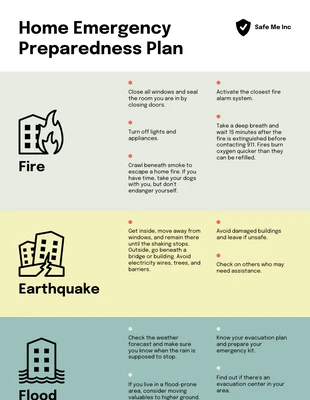 Free  Template: Emergency Preparedness Plan Example Template