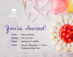 Free  Template: Online Birthday Invitation