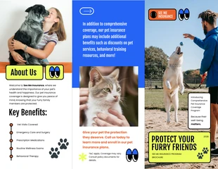 premium  Template: Pet Insurance Coverage Brochure Template