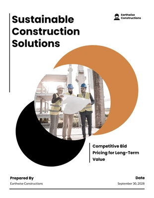 premium  Template: Eye-Catching Construction Bid Price Proposal Template