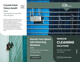 premium  Template: Window Cleaning Solutions Brochure Template