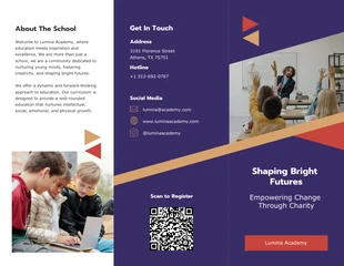 business interactive Template: Diagonal Education Brochure Template