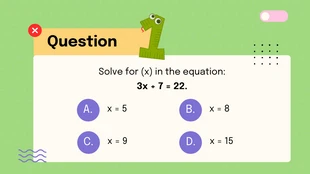 Colorful Fun Math Quiz Presentation - Page 2