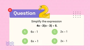 Colorful Fun Math Quiz Presentation - Page 3