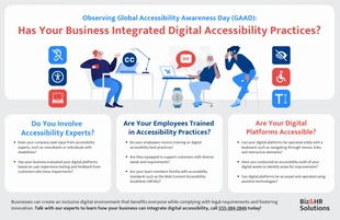 business accessible Template: Integration of Digital Accessibility For Businesses Poster