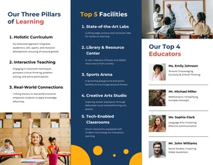 Minimalist Simple School Tri-fold Brochure - Page 2