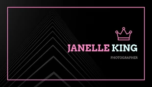 Pink Crown Photographer Business Card - Page 2