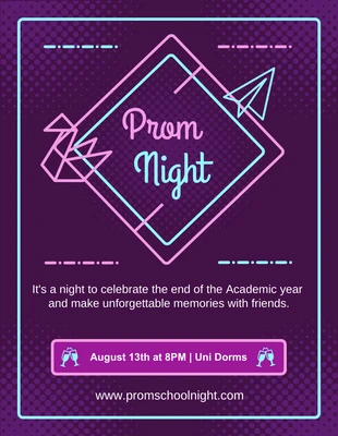 Free  Template: Prom Night Flyer Template