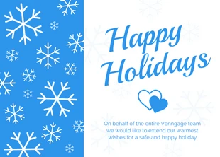 premium  Template: Snowflake Holiday Card