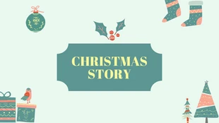 Free  Template: Christmas Story Presentation Template