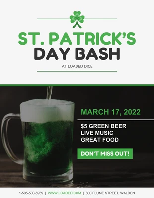 premium  Template: St. Patrick's Day Party Flyer Template