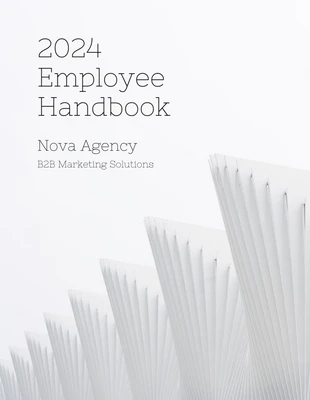 business  Template: Minimalist Agency Employee Handbook Template